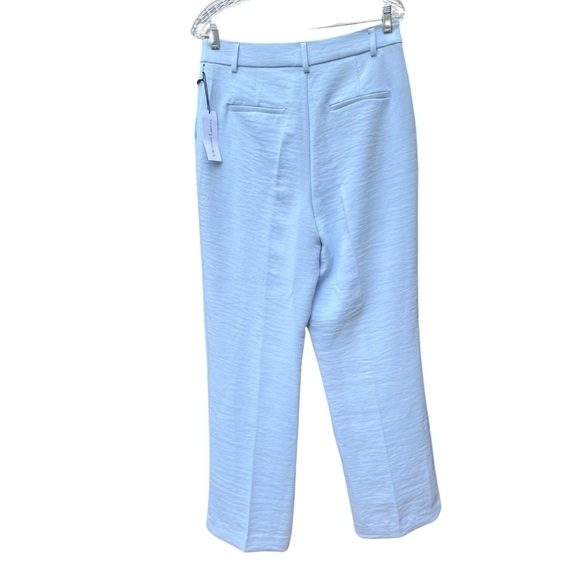 Christian Lacroix [NWT - Size 8] Light Blue High-Rise Pintuck Trousers - Picture 4 of 8